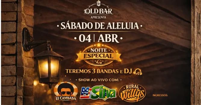 Imagem do Sábado de Aleluia no Old Bar