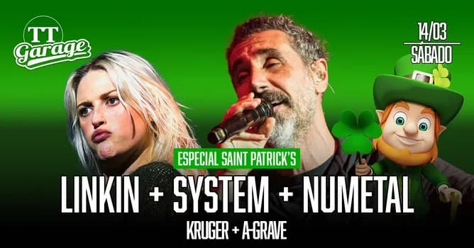 Imagem do Saint Patrick's + Kruger + A-Grave - Sábado - 14/02