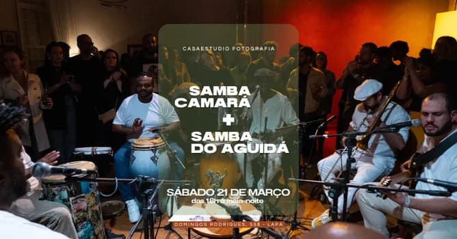 Imagem do SAMBA CAMARÁ + SAMBA DO AGUIDÁ | 21 de MARÇO