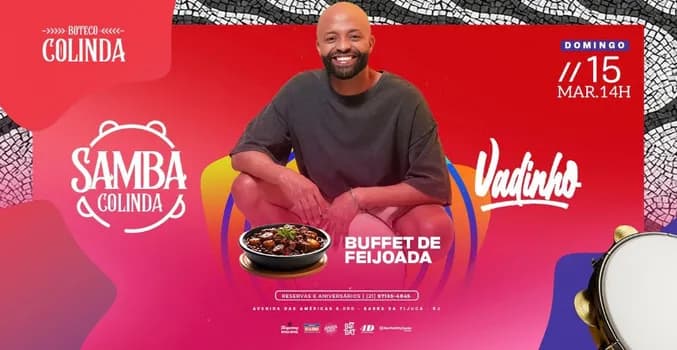 Imagem do SAMBA COLINDA (15/03) com Vadinho