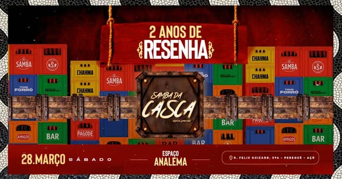 Imagem do SAMBA DA CASCA: 2 ANOS DE RESENHA