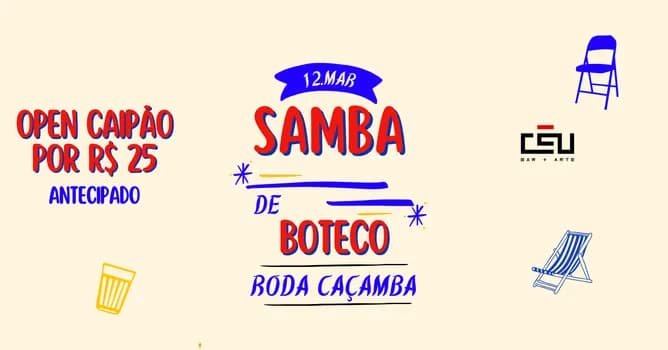 Imagem do SAMBA DE BOTECO // 12 DE MARÇO \\