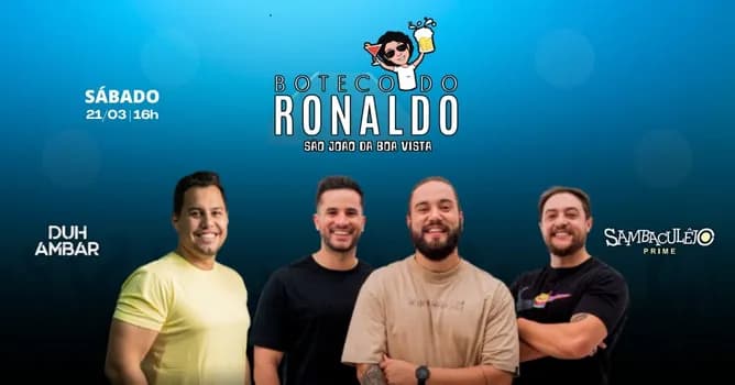 Imagem do Sambaculejo e Duh Ambar - Boteco do Ronaldo