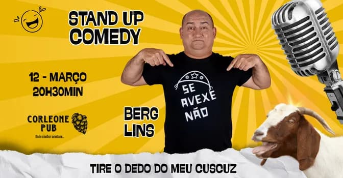 Imagem do Se avexe não - Comédia stand up com Berg Lins