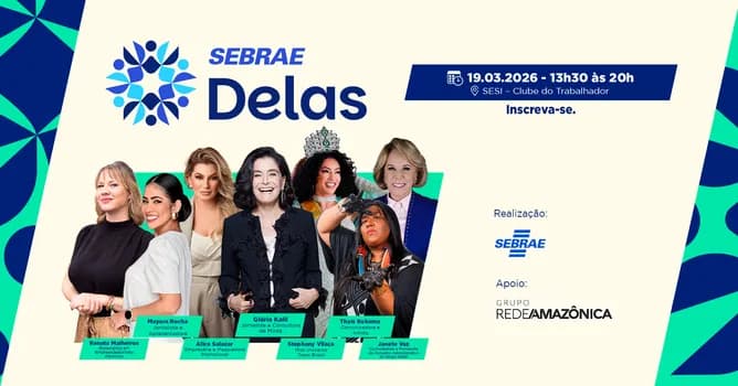 Imagem do Sebrae Delas 2026 - O Poder é Delas