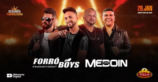 Imagem do  SEGUNDA FORROZEIRA COM FORRÓ BOYS E FORRÓ MEDOIN