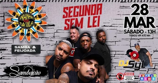 Imagem do Segunda Sem Lei no Prainha da Vila!
