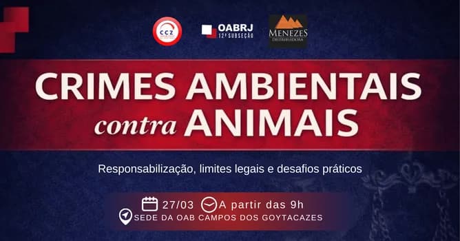 Imagem do Seminário - Crimes Ambientais contra Animais