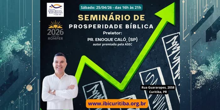 Imagem do Seminário de Prosperidade Bíblica