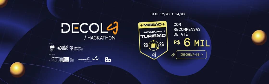 Imagem do Senac Decola Hackathon Missão Turismo
