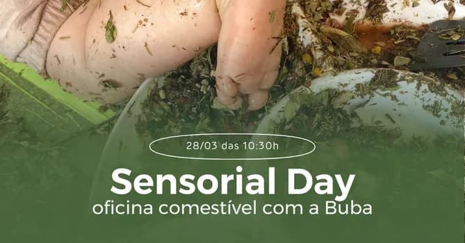 Imagem do Sensorial Day: oficina comestível com a Buba