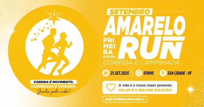 Imagem do SETEMBRO AMARELO RUN - PRIMEIRA EDIÇÃO