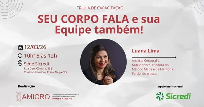 Imagem do SEU CORPO FALA e sua Equipe também!