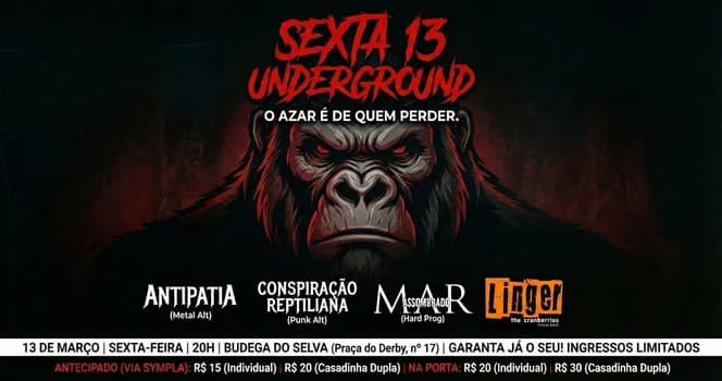 Imagem do SEXTA-FEIRA 13 UNDERGROUND!