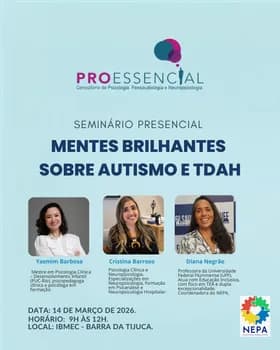 Imagem do Simpósio: Mentes Brilhantes sobre Autismo e TDAH