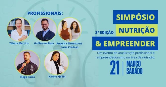 Imagem do Simpósio Nutrição & Empreender - 2ª edição