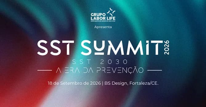 Imagem do SST Summit 2026 - SST 2030 A Era da Prevenção