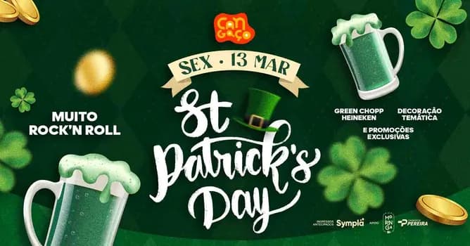 Imagem do St. Patrick's Day - Cangaço Bar - 13 de Março