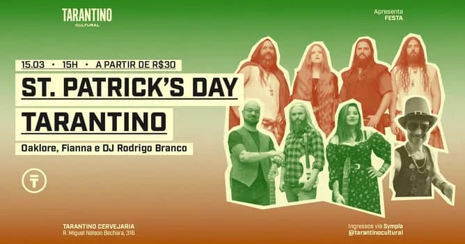 Imagem do St. Patrick's Day Tarantino