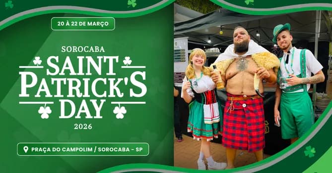 Imagem do St. Patricks Day - Sorocaba 2026 - Polo Cervejeiro