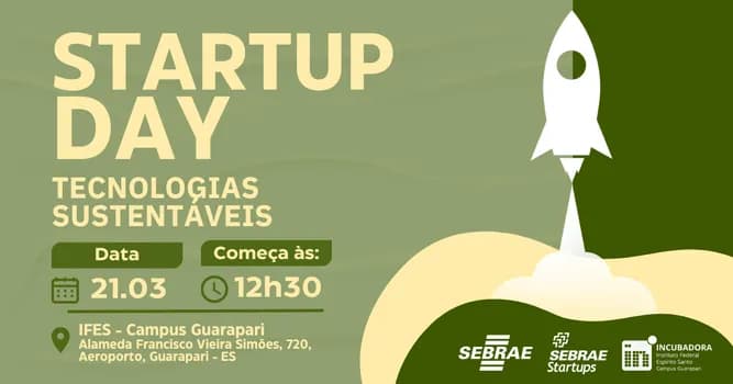 Imagem do Startup Day: Tecnologias Sustentáveis
