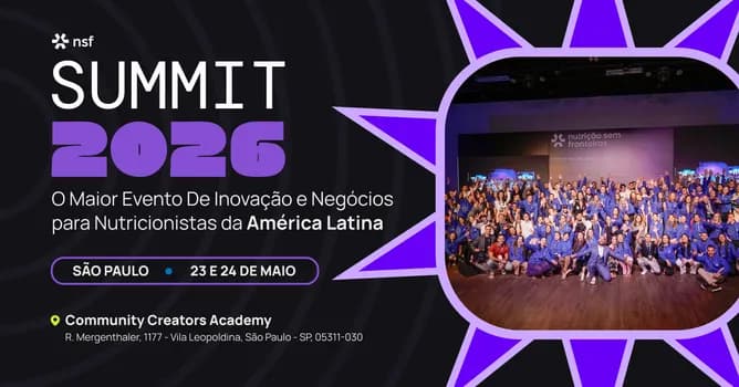 Imagem do Summit Nutrição Sem Fronteiras 2026