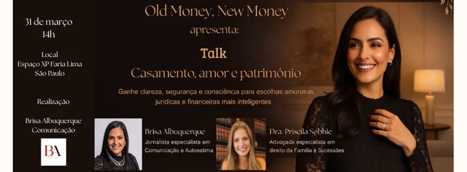 Imagem do Talk Casamento, amor e patrimônio