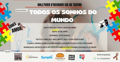 Todos os Sonhos do Mundo peça de Teatro em Sete Lagoas