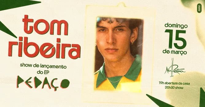 Imagem do Tom Ribeira | show de lançamento do EP Pedaço