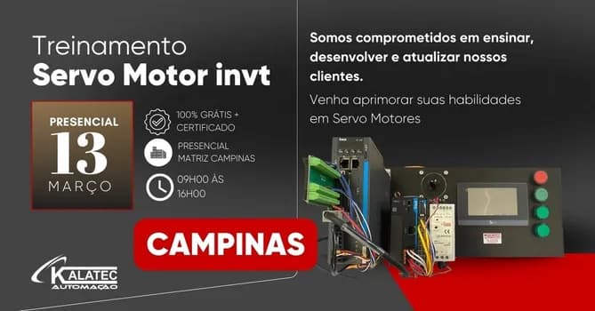 Imagem do Treinamento de Servo Motor - Presencial 