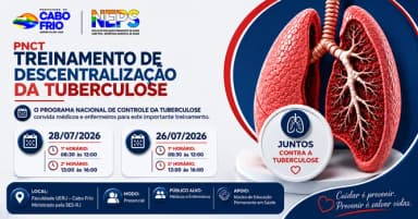 Treinamento Descentralização da Tuberculose (PNCT) em Cabo Frio