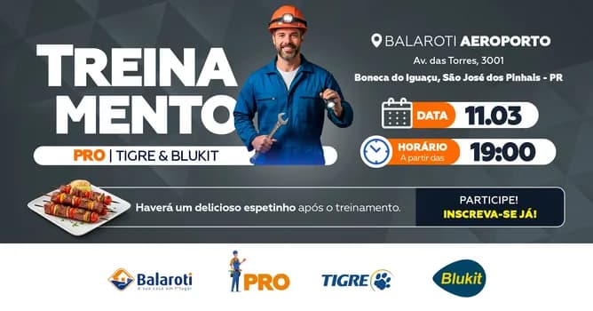 Imagem do Treinamento Tigre e Blukit - Balaroti Aeroporto