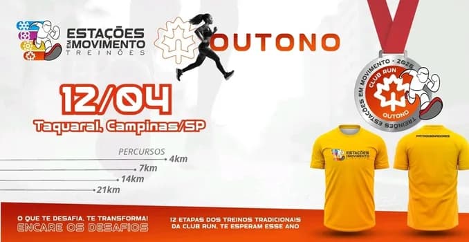 Imagem do Treinão ClubRun Estações em Movimento - Taquaral