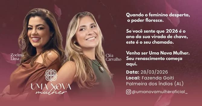 Imagem do UMA NOVA MULHER IMERSÃO MARÇO/2026