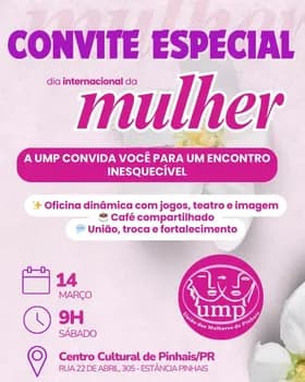 Imagem do UMP - Dia da Mulher - Centro Cultural de Pinhais