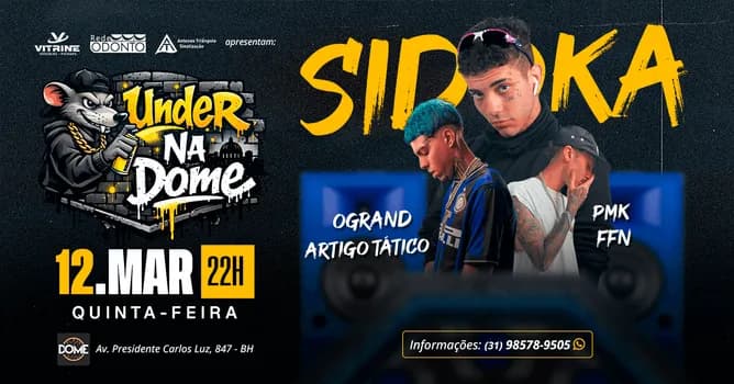 Imagem do UNDER NA DOME | QUINTA| 12/03 | 21HRS