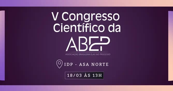 Imagem do V Congresso Científico da ABEP