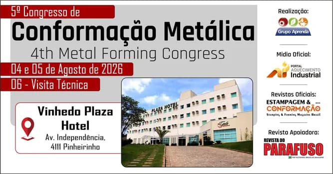 Imagem do V Congresso Conformação Metálica 2026
