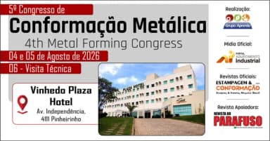 V Congresso Conformação Metálica 2026 em Vinhedo