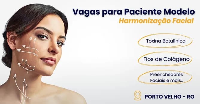Imagem do Vagas para Paciente Modelo Harmonização Facial