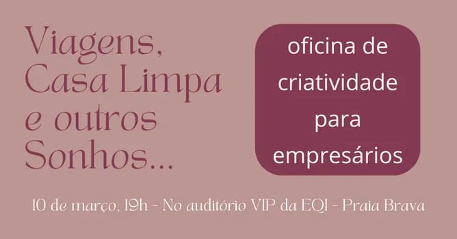 Imagem do Viagens, Casa Limpa e outros Sonhos...