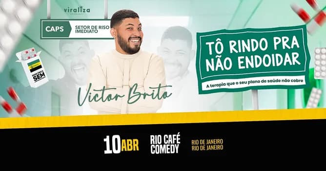 Imagem do Victor Brito - " Tô Rindo Pra Não Endoidar".