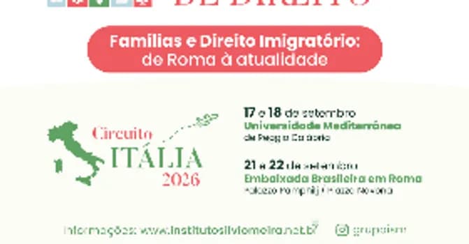 Imagem do VII CONGRESSO ITALO LUSO BRASILEIRO DE DIREITO