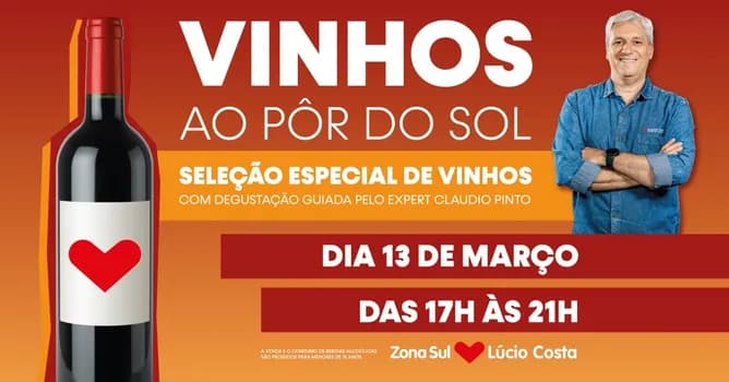 Imagem do Vinhos ao Pôr do Sol - Zona Sul Lúcio Costa