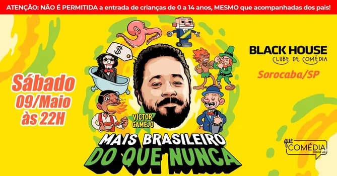 Imagem do VITOR CAMEJO em SOROCABA - Stand up Comedy