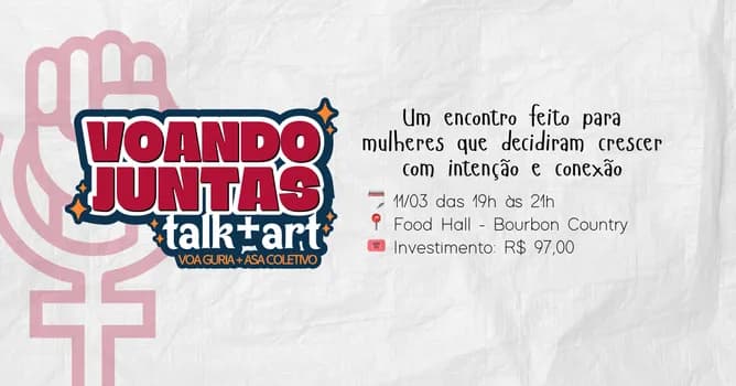 Imagem do VOANDO JUNTAS: talk+art