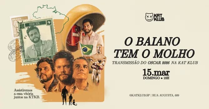 Imagem do WATCH PARTY - TRANSMISSÃO DO OSCAR 2026 NA KTKB