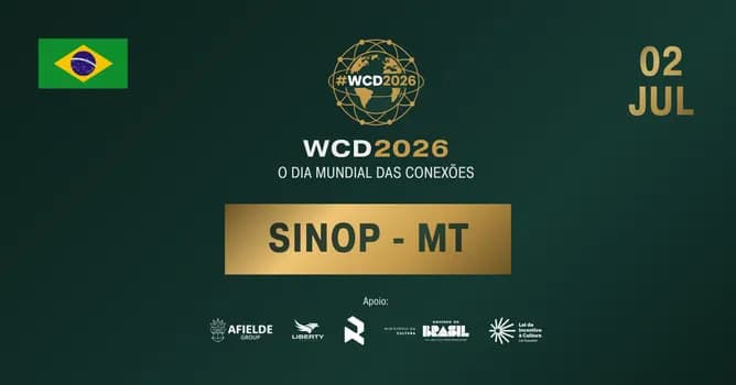 Imagem do WCD 2026 Sinop - MT | O Dia Mundial das Conexões