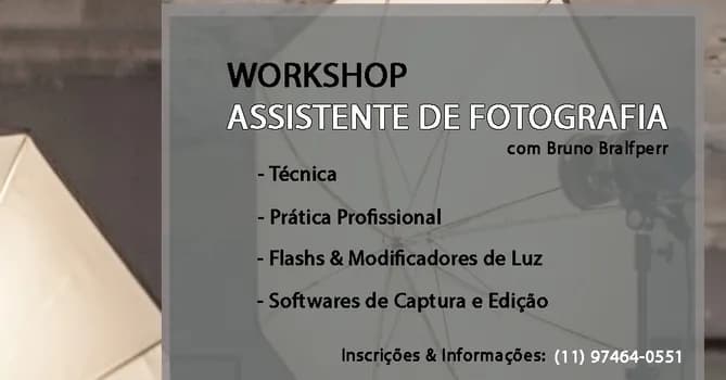 Imagem do WORKSHOP ASSISTENTE DE FOTOGRAFIA #15