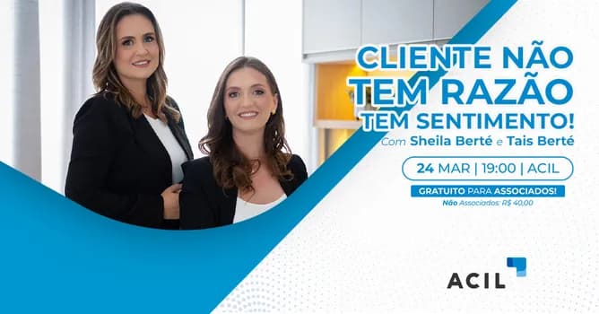 Imagem do Workshop - Cliente não tem razão, tem sentimento